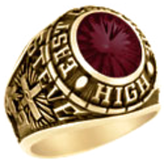 101 Guy's Personalized Oval Class Ring